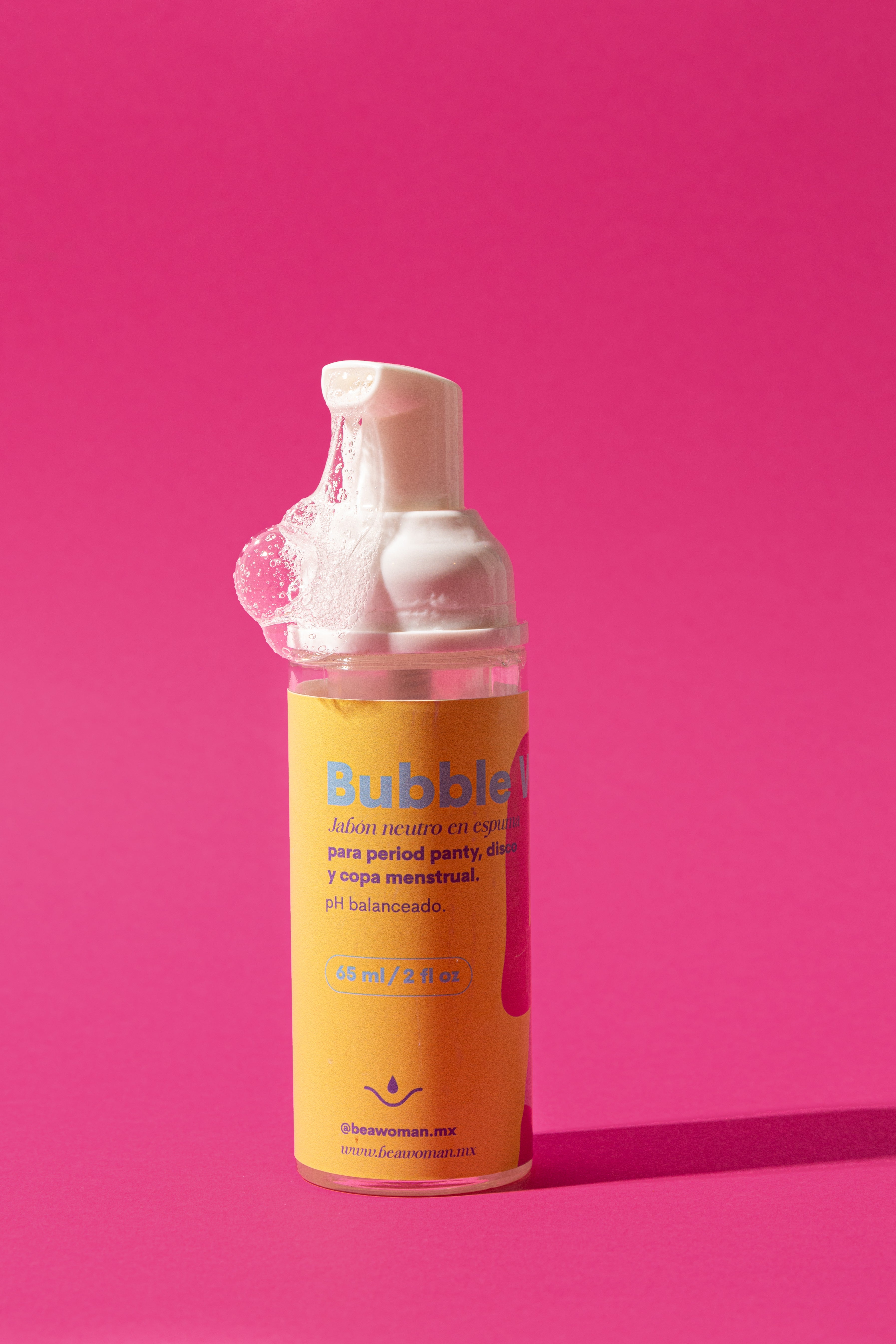 Bubble Wash BEA | limpiador espuma pH neutro disco y copa menstrual