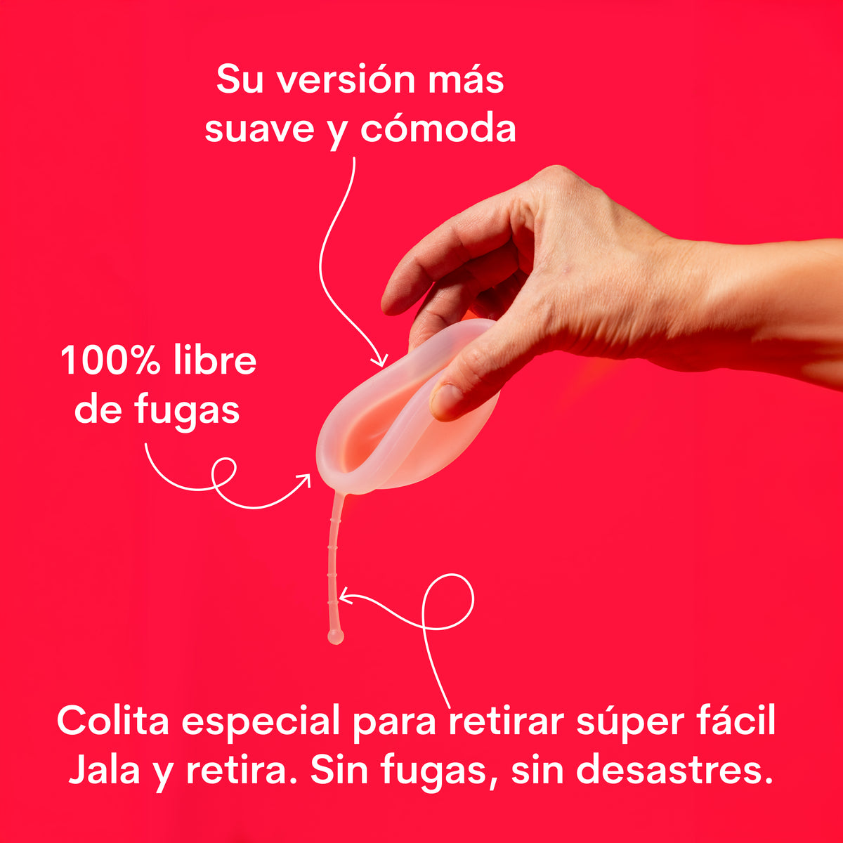 Tail Disc BEA | 100% libre de fugas disco menstrual con jalador