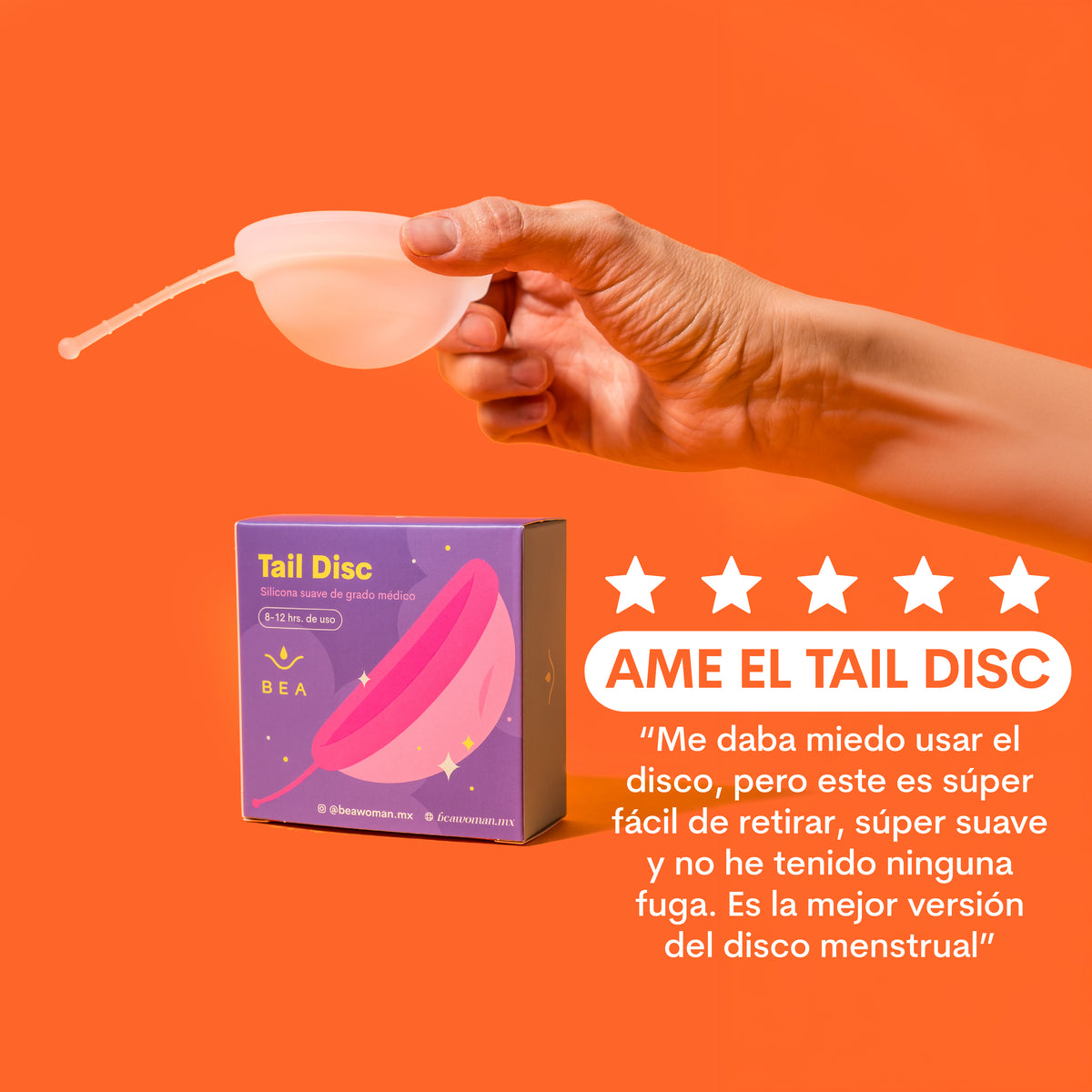 Tail Disc BEA opiniones | disco menstrual con jalador favorito mexicanas