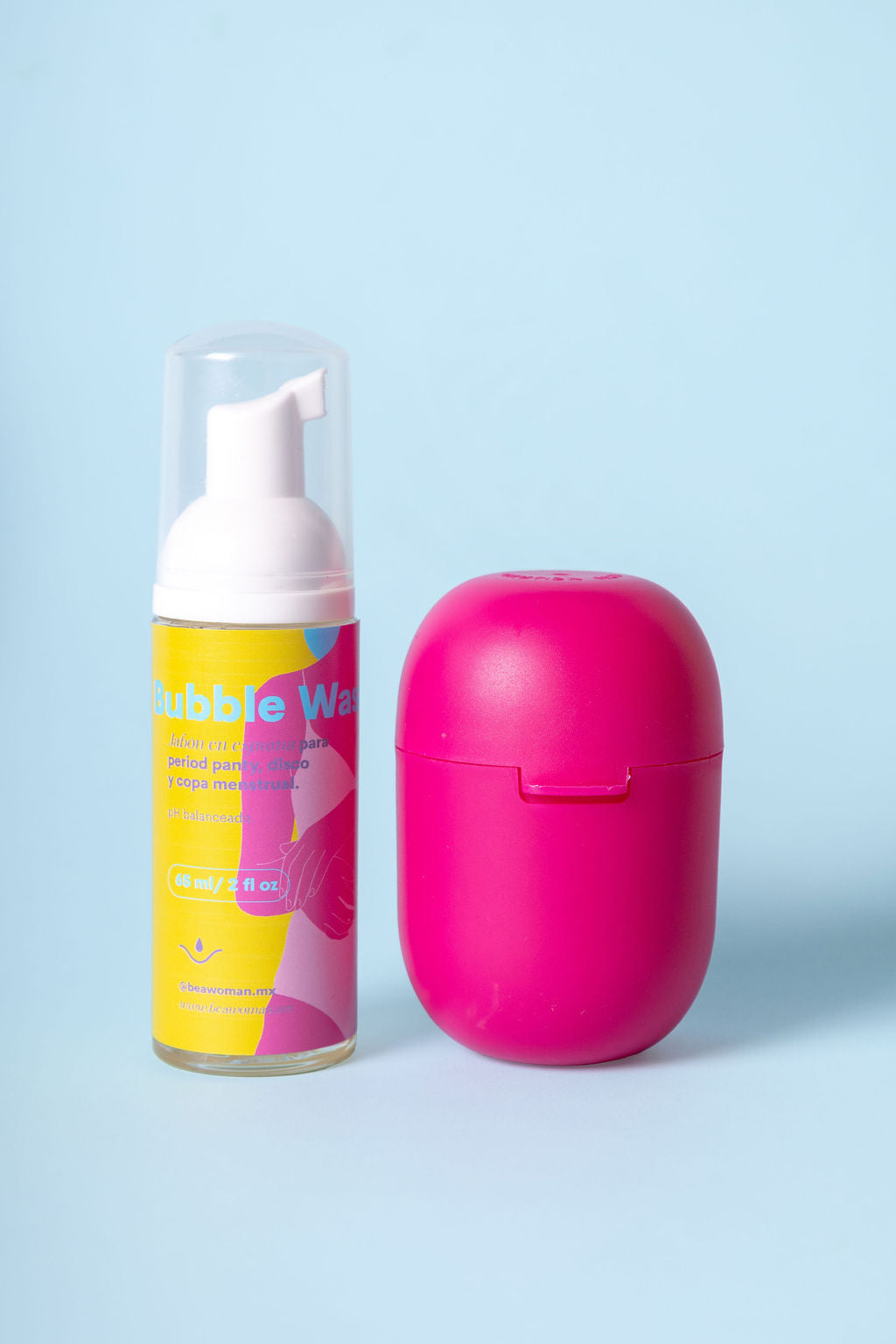 Bubble Wash y Shaker BEA | kit limpieza disco y copa menstrual