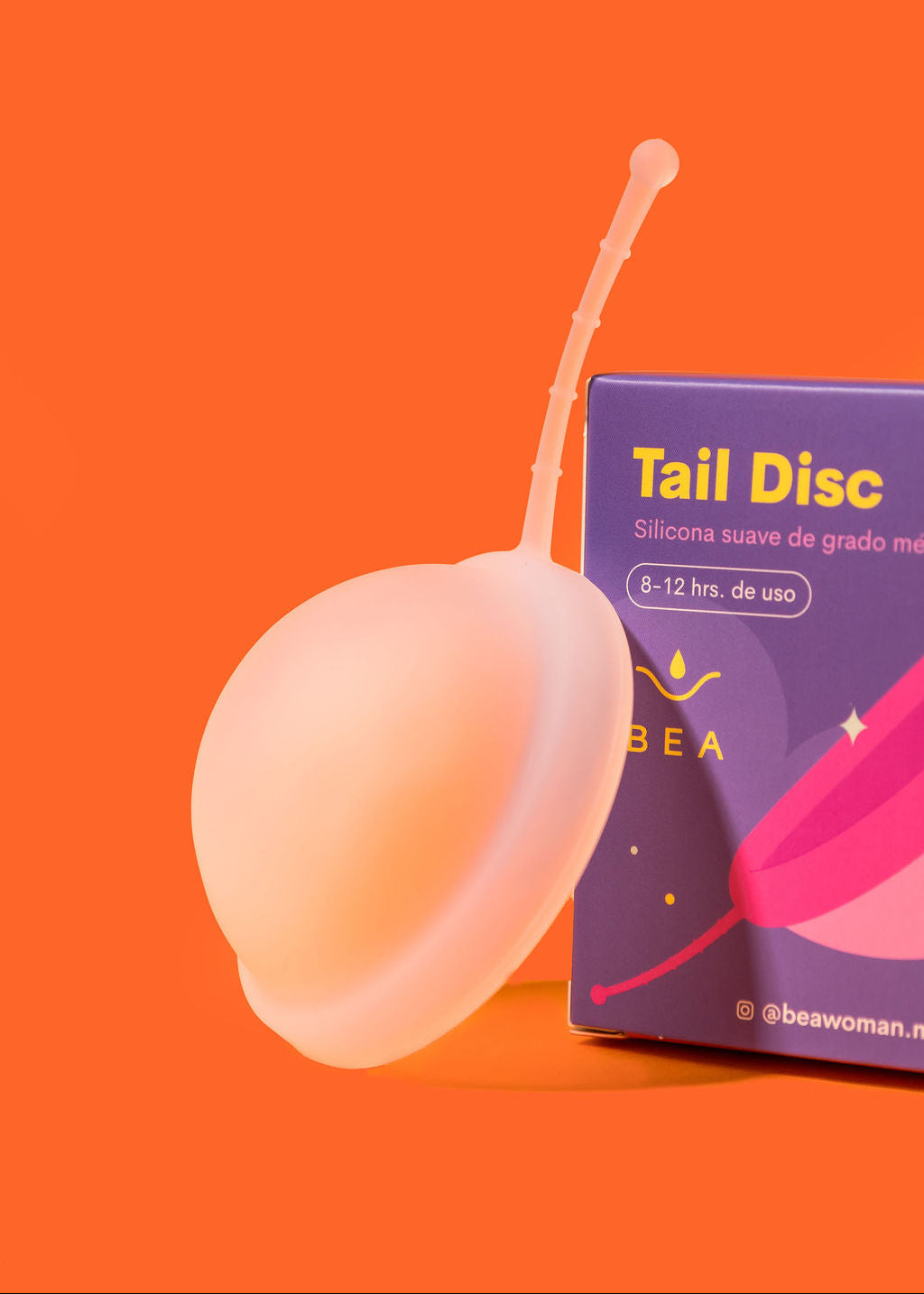 Tail Disc BEA | disco menstrual naranja jalador retiro fácil