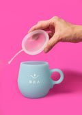 Tacita Esterilizadora BEA | esterilizar disco menstrual y copa menstrual microondas